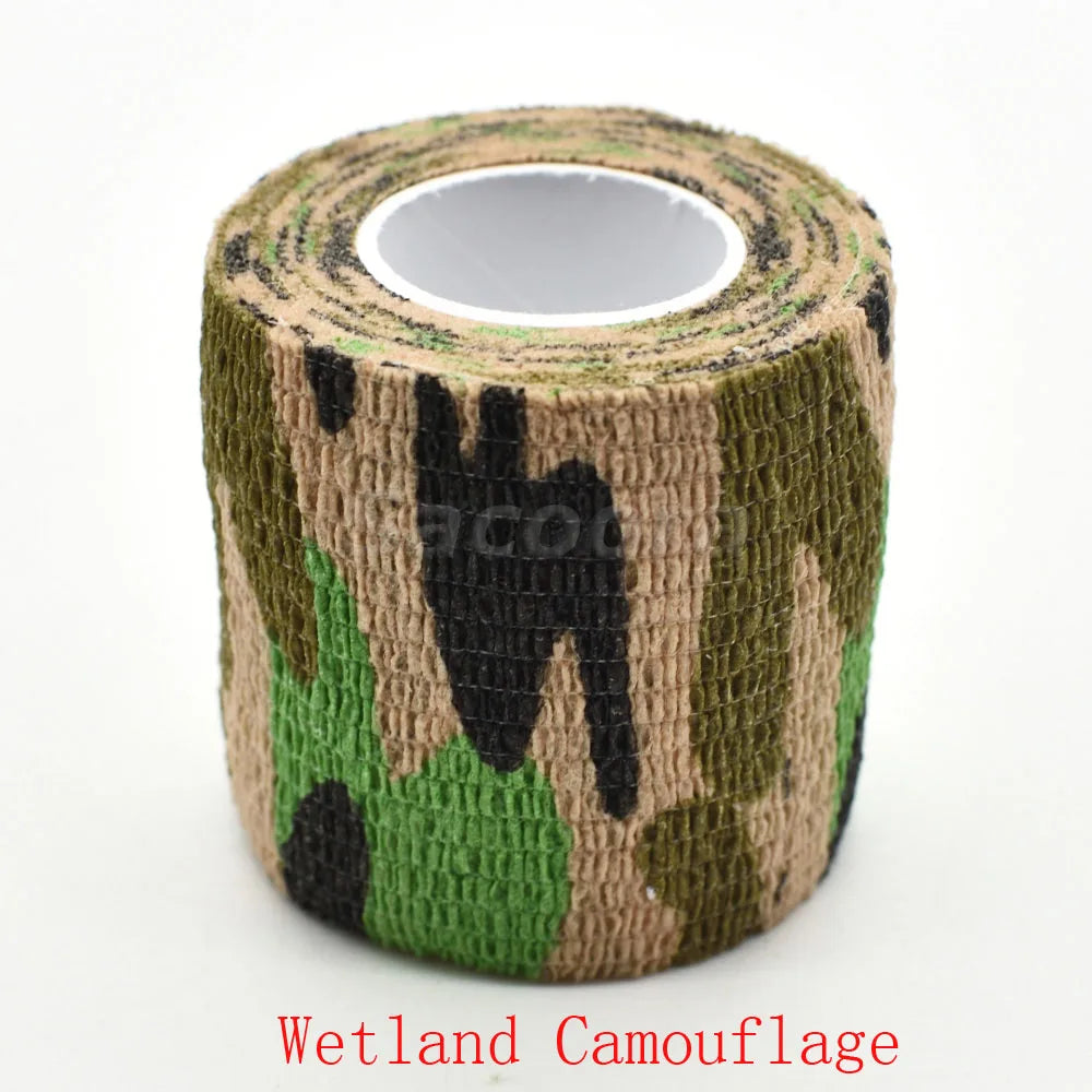 1 Roll U Pick 4.5m*5cm Waterproof Outdoor Camo Hiking Camping Hunting Camouflage Stealth Tape Wraps