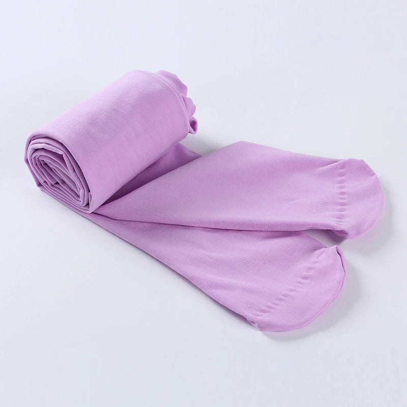 Spring/Autumn Candy Color Children Tights for Baby Girls Kids Cute Velvet Pantyhose Tights Stockings for Girls Dance Tights
