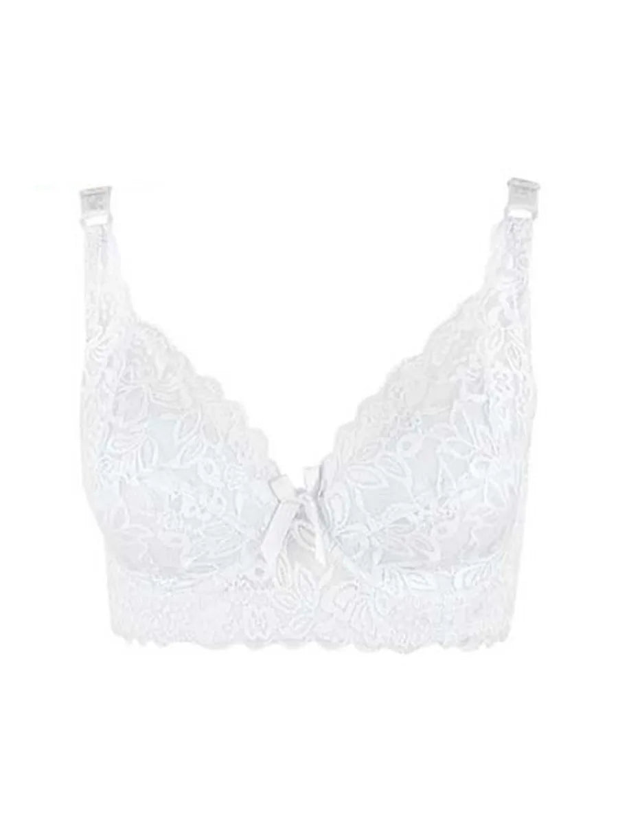 Hot Full cup thin underwear small bra plus size wireless adjustable lace Women's bra breast cover B C D cup Large size Lace Bras