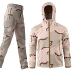 Tactics Jackets Men Outdoors Hunting Clothes Windproof Waterproof Coats Mens Camouflage Male Soft Shell Outdoor Fleece Jacket