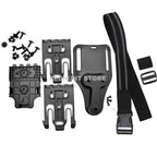 Tactical Drop Leg Holster QLS 19 22 Mid-low Belt Holster Loop Universal Pistol Holster Elactic Thigh Strap for Hunting
