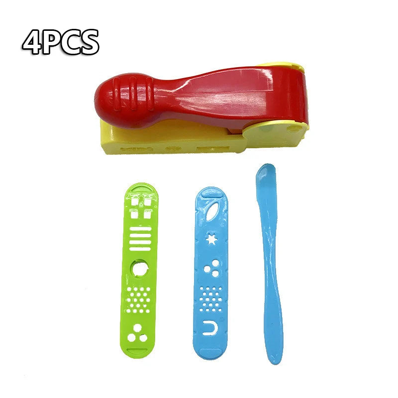 Hot Sale DIY Slime Play Dough Tools Accessories Plasticine Mold Modeling Clay Kit Slime Plastic Set Cutters Moulds Toy for  Kids