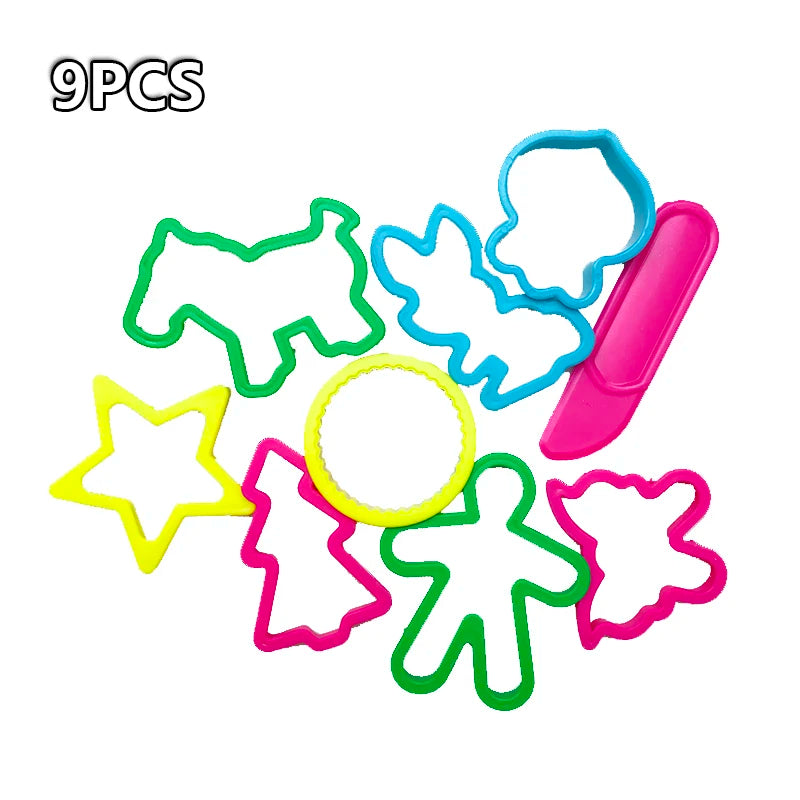 Hot Sale DIY Slime Play Dough Tools Accessories Plasticine Mold Modeling Clay Kit Slime Plastic Set Cutters Moulds Toy for  Kids