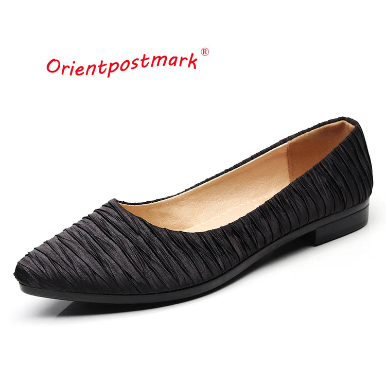 Women Flats Ballet Shoes  Office Work Shoes Women FlatsOversize Boat Shoes Cloth Sweet Loafers Women's Pregnant Flats Shoes