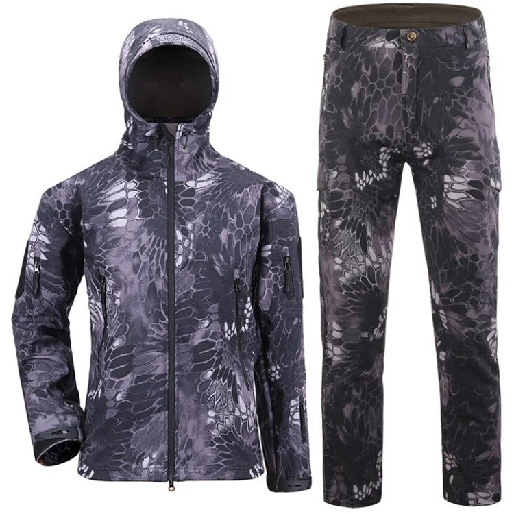 Tactics Jackets Men Outdoors Hunting Clothes Windproof Waterproof Coats Mens Camouflage Male Soft Shell Outdoor Fleece Jacket