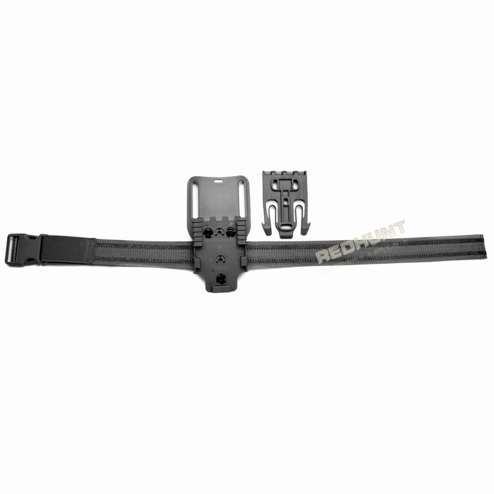 Tactical Drop Leg Holster QLS 19 22 Mid-low Belt Holster Loop Universal Pistol Holster Elactic Thigh Strap for Hunting