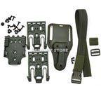 Tactical Drop Leg Holster QLS 19 22 Mid-low Belt Holster Loop Universal Pistol Holster Elactic Thigh Strap for Hunting