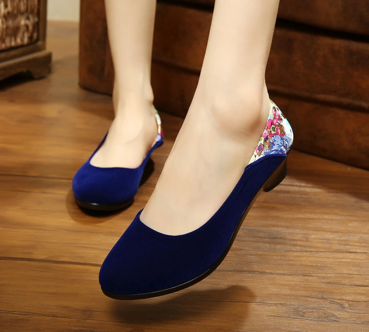 Women Flats Ballet Shoes  Office Work Shoes Women FlatsOversize Boat Shoes Cloth Sweet Loafers Women's Pregnant Flats Shoes
