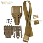 Tactical Drop Leg Holster QLS 19 22 Mid-low Belt Holster Loop Universal Pistol Holster Elactic Thigh Strap for Hunting