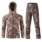 Tactics Jackets Men Outdoors Hunting Clothes Windproof Waterproof Coats Mens Camouflage Male Soft Shell Outdoor Fleece Jacket
