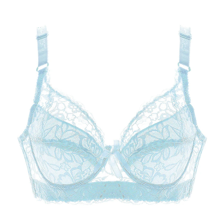 Hot Full cup thin underwear small bra plus size wireless adjustable lace Women's bra breast cover B C D cup Large size Lace Bras