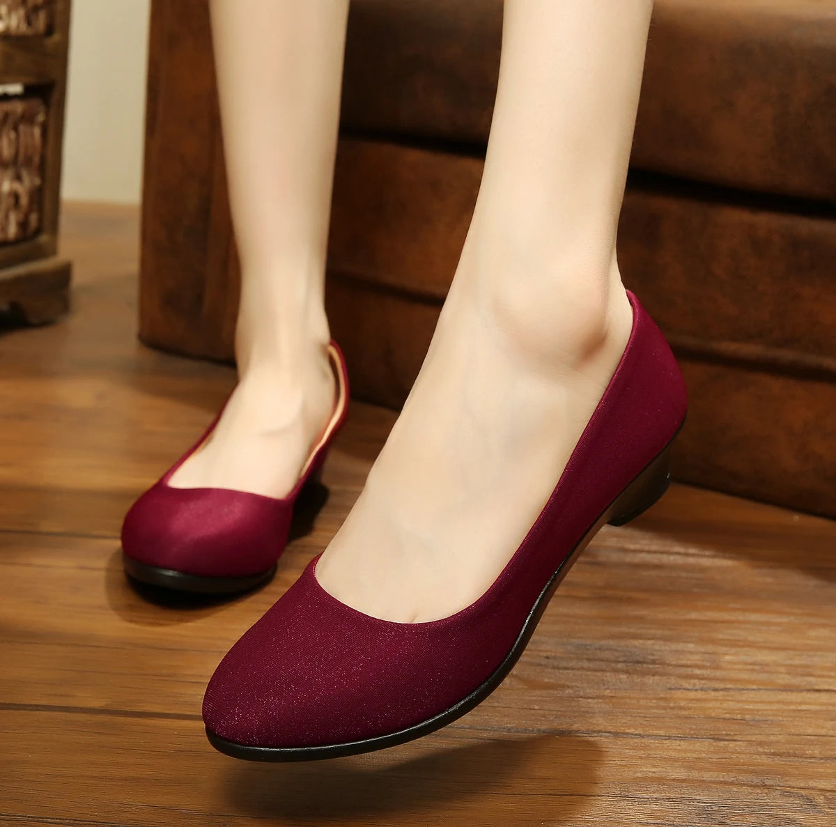 Women Flats Ballet Shoes  Office Work Shoes Women FlatsOversize Boat Shoes Cloth Sweet Loafers Women's Pregnant Flats Shoes