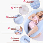 PANGDUBE Pregnancy Pillow 130x70cm Waist Support for Pregnant Women Sleeping Nursing Cushion Breastfeeding Maternity Body Pillow