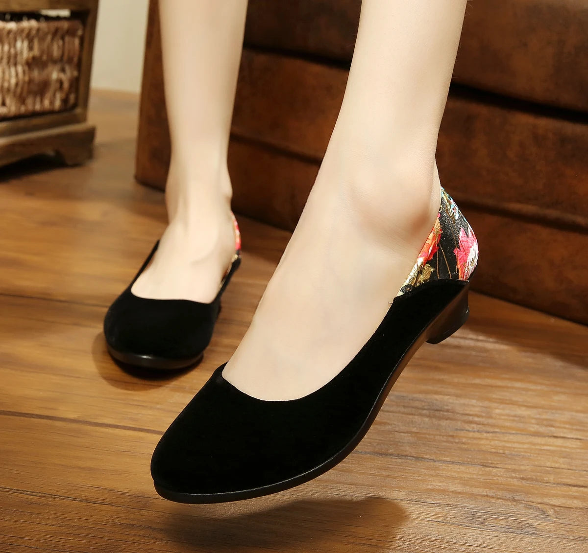Women Flats Ballet Shoes  Office Work Shoes Women FlatsOversize Boat Shoes Cloth Sweet Loafers Women's Pregnant Flats Shoes