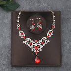 Korean Bride Necklace Earrings Two-piece Decorations Wedding Yarn Wedding Jewelry Wedding Accessories Dance Studio