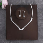 Korean Bride Necklace Earrings Two-piece Decorations Wedding Yarn Wedding Jewelry Wedding Accessories Dance Studio