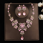 Korean Bride Necklace Earrings Two-piece Decorations Wedding Yarn Wedding Jewelry Wedding Accessories Dance Studio