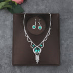 Korean Bride Necklace Earrings Two-piece Decorations Wedding Yarn Wedding Jewelry Wedding Accessories Dance Studio