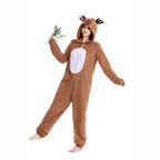 halloween elk caribou play flannel animal conjoined elk christmas performance show stage caribou