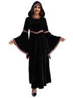 2025 Halloween Family Costume Performance Costume Party Performance Costume Adult European Medieval Burgundy Vampire
