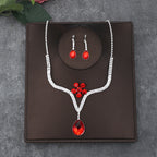 Korean Bride Necklace Earrings Two-piece Decorations Wedding Yarn Wedding Jewelry Wedding Accessories Dance Studio