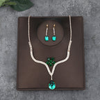 Korean Bride Necklace Earrings Two-piece Decorations Wedding Yarn Wedding Jewelry Wedding Accessories Dance Studio