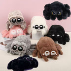 Cross-border simulation small spider doll Luca spider black and white spider doll doll Halloween decoration ornaments