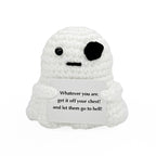 Cross-Border Amazon Handmade Knitted Doll Halloween Gift Ghost Little Devil Grim Reaper Emotional Plush Toy Wholesale