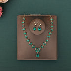 Korean Bride Necklace Earrings Two-piece Decorations Wedding Yarn Wedding Jewelry Wedding Accessories Dance Studio