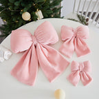 Christmas Tree Decoration Home Gold Velvet Bow Large Pendant Photo Atmosphere Props Atmosphere Flocking Bow