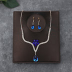 Korean Bride Necklace Earrings Two-piece Decorations Wedding Yarn Wedding Jewelry Wedding Accessories Dance Studio
