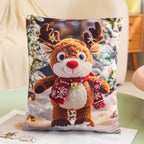 Factory Price Wholesale Christmas Gift Doll Pillow Holiday Decoration Snowman Deer Cushion Santa Doll