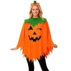 Halloween Costume Luminous Adult Children Pumpkin Cape Shawl Pumpkin Hat suit Cape School Party Dress Up