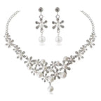 Korean Bride Necklace Earrings Two-piece Decorations Wedding Yarn Wedding Jewelry Wedding Accessories Dance Studio