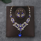 Korean Bride Necklace Earrings Two-piece Decorations Wedding Yarn Wedding Jewelry Wedding Accessories Dance Studio