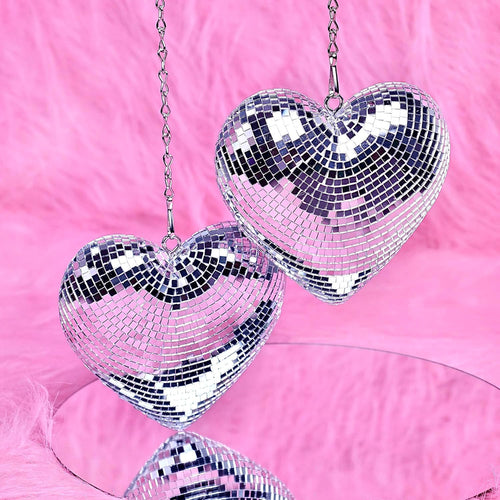 Chain love Disco ball Disco love glass decorations party reflective atmosphere products Christmas
