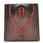 Korean Bride Necklace Earrings Two-piece Decorations Wedding Yarn Wedding Jewelry Wedding Accessories Dance Studio
