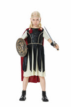 Halloween Roman Warrior Masquerade Parent-Child Costume Adult Male and Female Knight Soldier Costume COS Dress Up