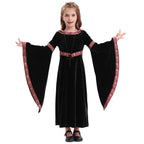 2025 Halloween Family Costume Performance Costume Party Performance Costume Adult European Medieval Burgundy Vampire