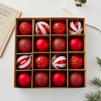 Cross-border New Christmas Tree Decoration Pendant Electroplated Paintted Ball Hanging Hollow Ball Hanging Christmas Decorations