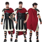 Halloween Roman Warrior Masquerade Parent-Child Costume Adult Male and Female Knight Soldier Costume COS Dress Up