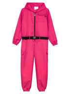 Halloween European and American Red Zipper Jacket Crock Pants suit Casual Jumpsuit Solid Color Work Uniform Performance Clothes