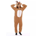 Halloween Children's Adult Elk Cute Reindeer cosplay Brown Animal Romance Costume