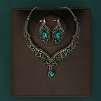 Korean Bride Necklace Earrings Two-piece Decorations Wedding Yarn Wedding Jewelry Wedding Accessories Dance Studio