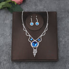 Korean Bride Necklace Earrings Two-piece Decorations Wedding Yarn Wedding Jewelry Wedding Accessories Dance Studio