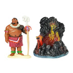 10pcs/set Cartoon Moana Princess Legend Vaiana Maui Chief Tui Tala Heihei Pua Action Figure PVC Decor