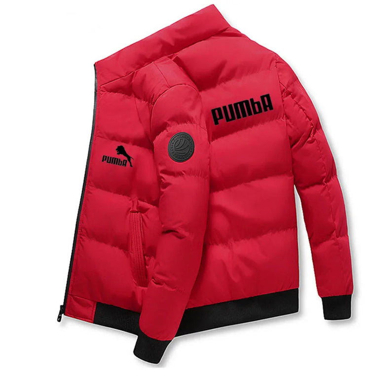 Men's Warm Fleece Coat with No Collar, Short Style, Thick and Fashionable Korean-style Windbreaker, Suitable for Autumn and Wint