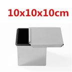 Square toast Bread Baking Tray Cake box Mold with Lid Aluminum Alloy Non-stick Pan Mini Baking Tray Baking Box Diy Cake Bakeware