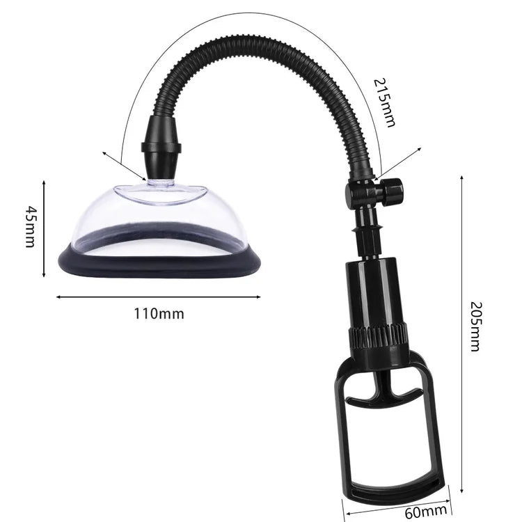 Manual Pussy Pump Vagina Clitoris Sucker Adult Sex Toy Manual Women Breast Massage Nipple Stimulator Enlarge Vacuum Pump Cover
