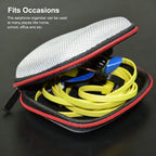 Earphone Storage Bag Square Headset Box Indoor Outdoor Travelling Earphones Storaging Case Accessories with Zipper